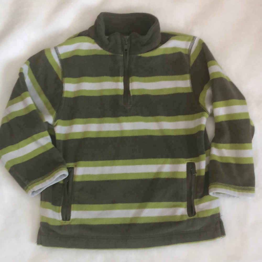 Gymboree 1/4 zip fleece pullover size xs 3-4